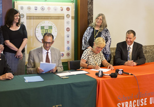 The iSchool at Syracuse University and Le Moyne College already have an established partnership, which they expanded in 2015.