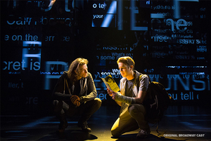 Connor Murphy and Ben Platt play the characters of Mike Faist and Evan Hansen in the original broadway production of 
